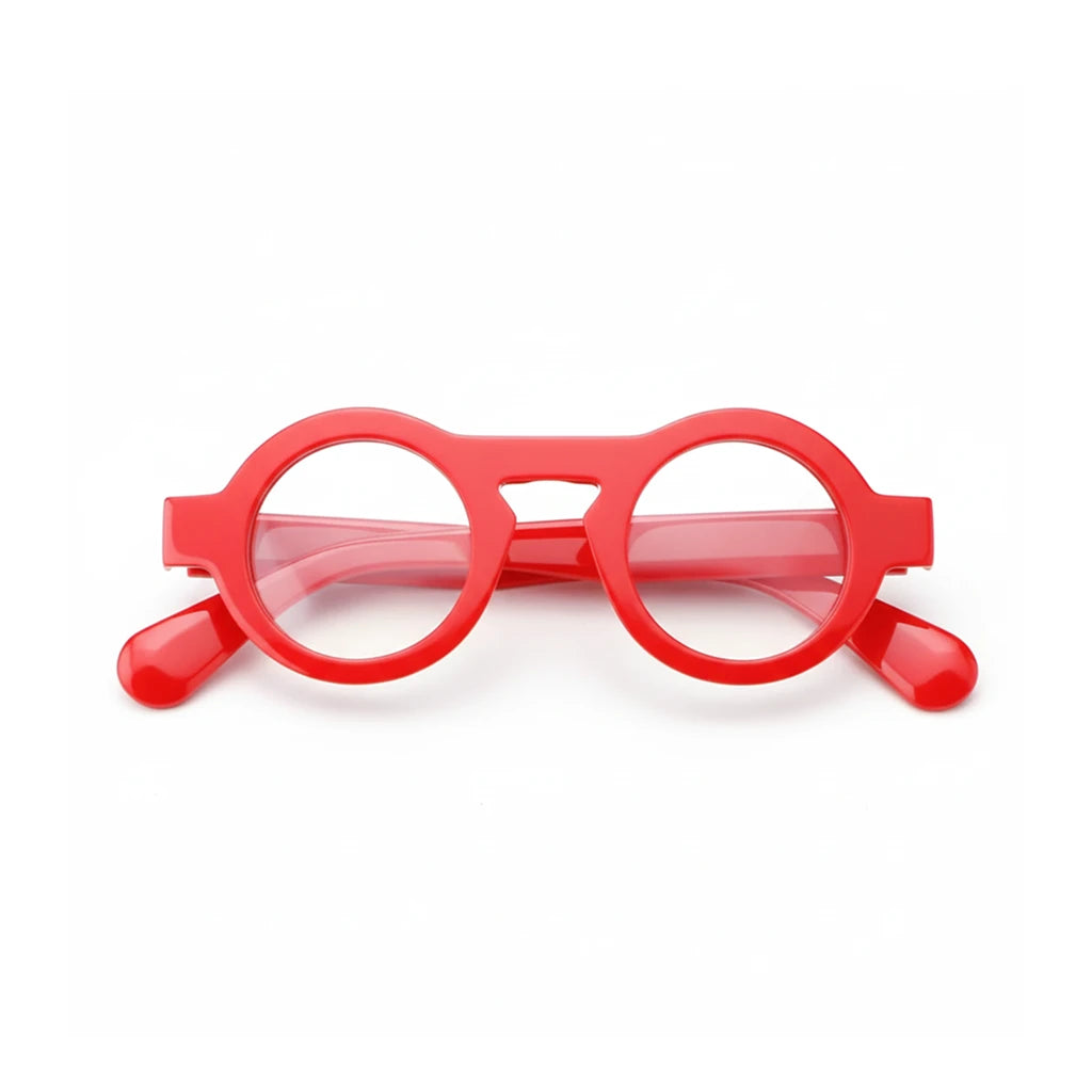 Retro Round Acetate Optical Frames - Unisex Prescription Eyeglasses