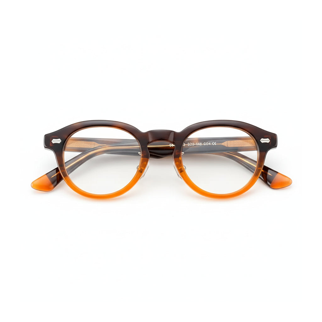 Retro Round Acetate Glasses Frame - Model 5806