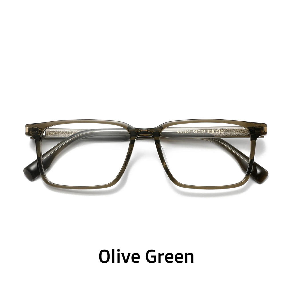 Acetate Rectangular Eyeglasses Frame
