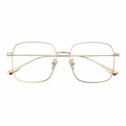 Ultraleichter Titan-Brillenrahmen – große quadratische optische Anti-Blaulicht-Brille für Damen B1134
