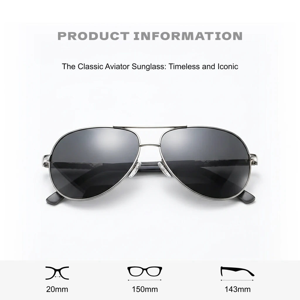 Polarized Double Beam Sunglasses for Men - Outdoor Driving Eyewear