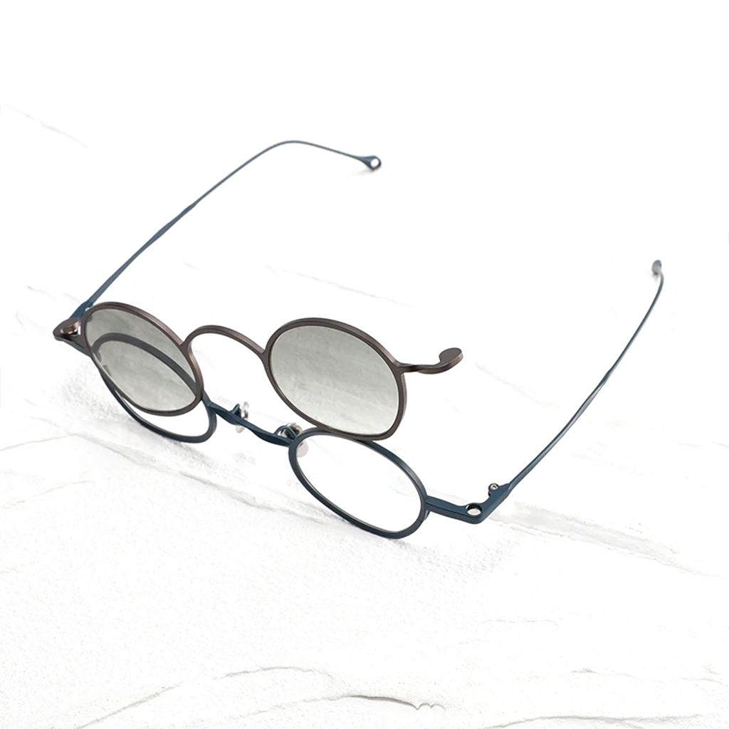Titanium Round Magnetic Sunglasses