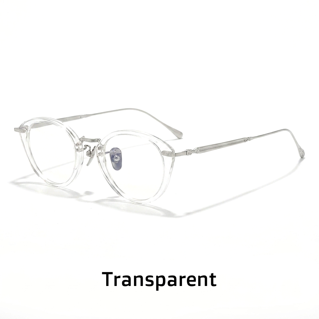 Ovaler optischer Brillenrahmen aus Titan