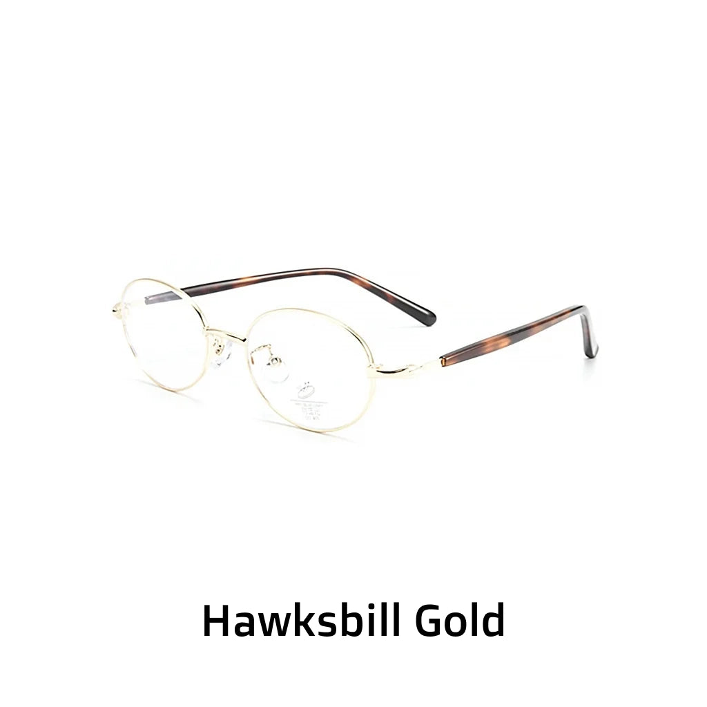 Circular Alloy Eyeglass Frames - Ultra Light Prescription Glasses