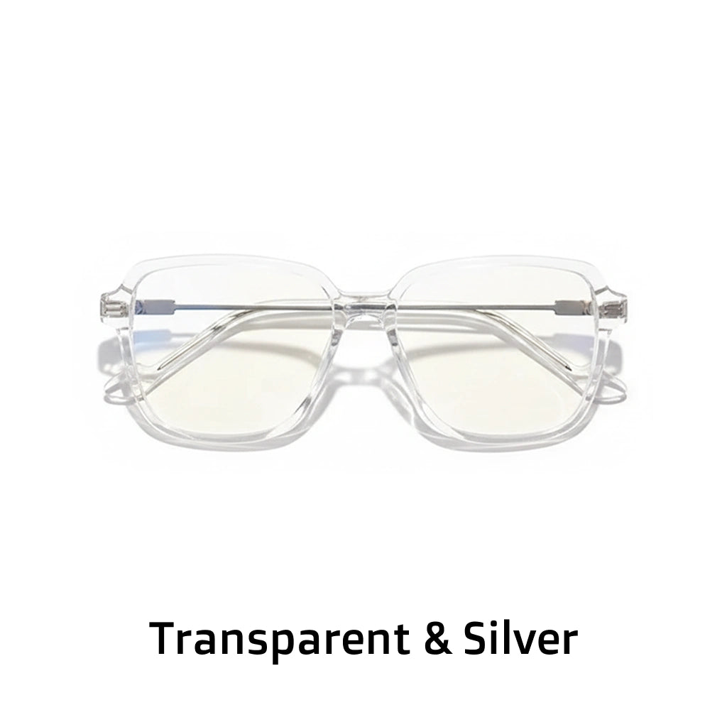 Titanium Polygonal Eyeglass Frame - Anti Blue Light Optical Glasses