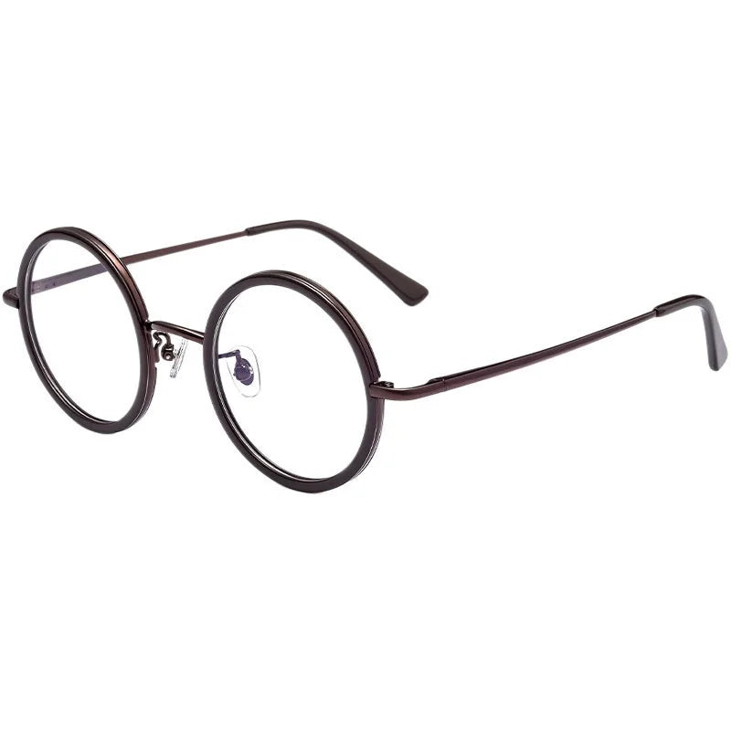 Retro Round Progressive Prescription Glasses 8068