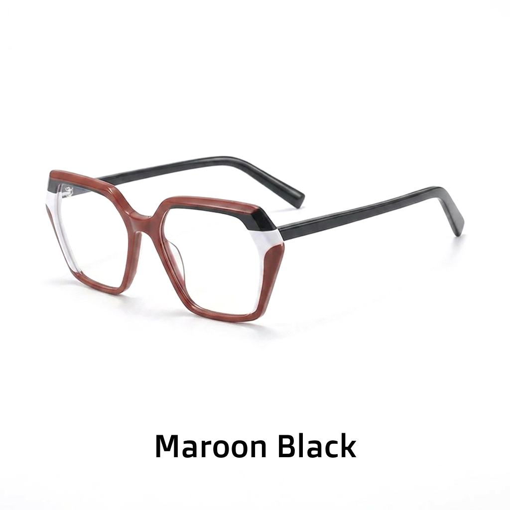 Acetate Square Optical Frames – Retro Oversized Eyeglasses