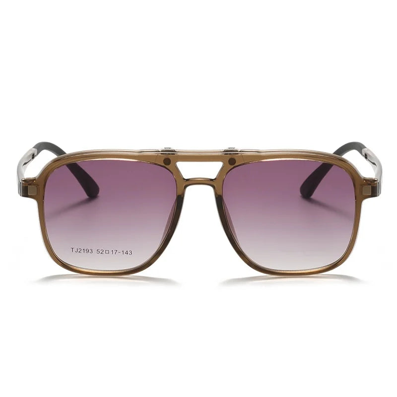 Magnetic 2-in-1 Prescription Glasses with Clip-On Sunglasses