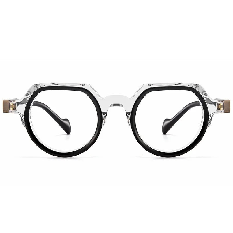Retro Irregular Acetate Eyeglasses - Optical Prescription Frames