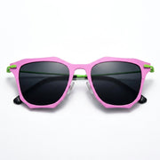 Titanium Rectangle Polarized Sunglasses UV400