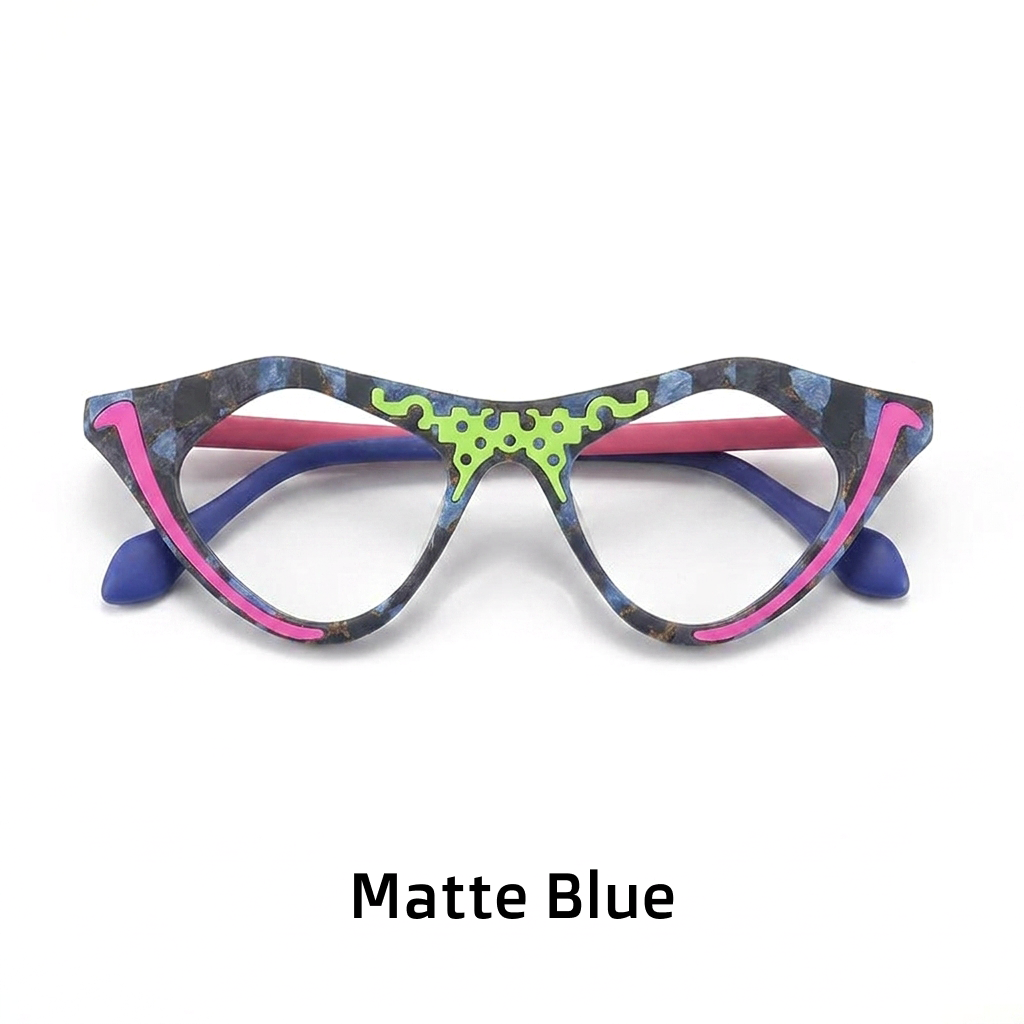 Cat Eye Acetate Optical Frames — Unisex Retro Prescription Eyeglasses