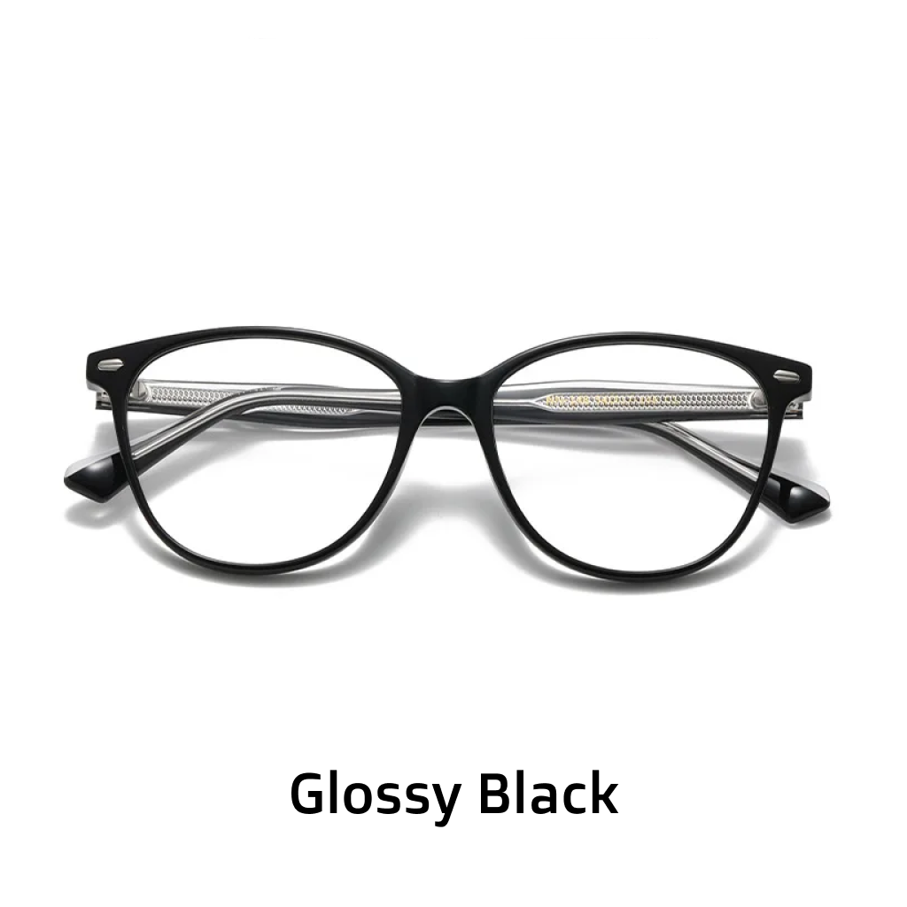 Lunettes de soirée business avec montures vintage et artistiques, rectangulaires et rondes de style œil-de-chat, lunettes optiques tendance et élégantes.