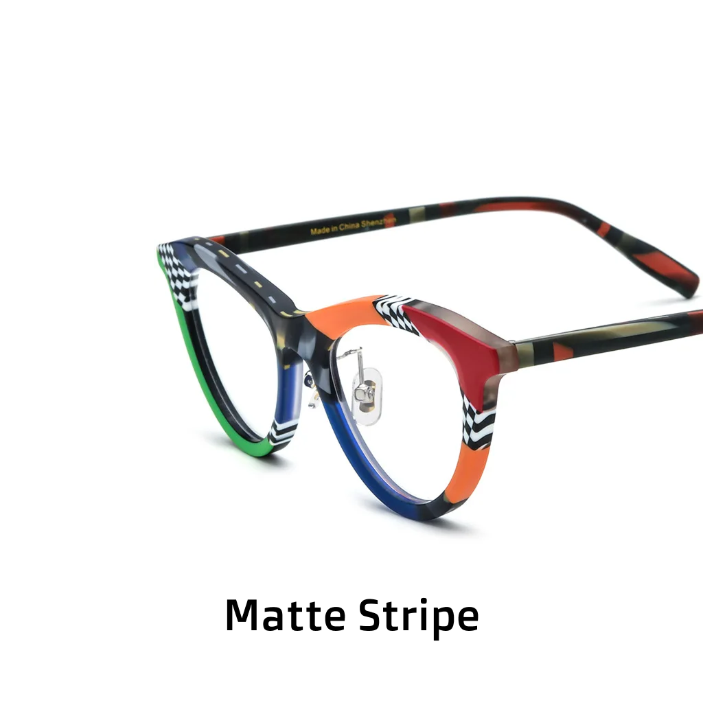 Frosted Cat Eye Spell Color Acetate Optical Frames