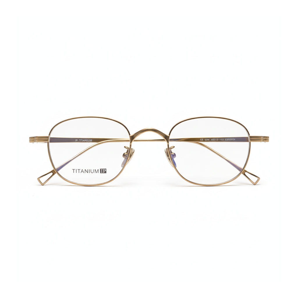 Pure Titanium Round Eyeglass Frame - Ultra Light Optical Glasses