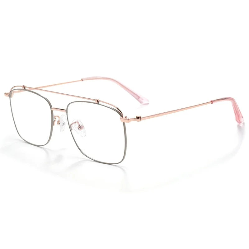 Titanium Square Glasses Frame - Anti Blue Light Optical Prescription