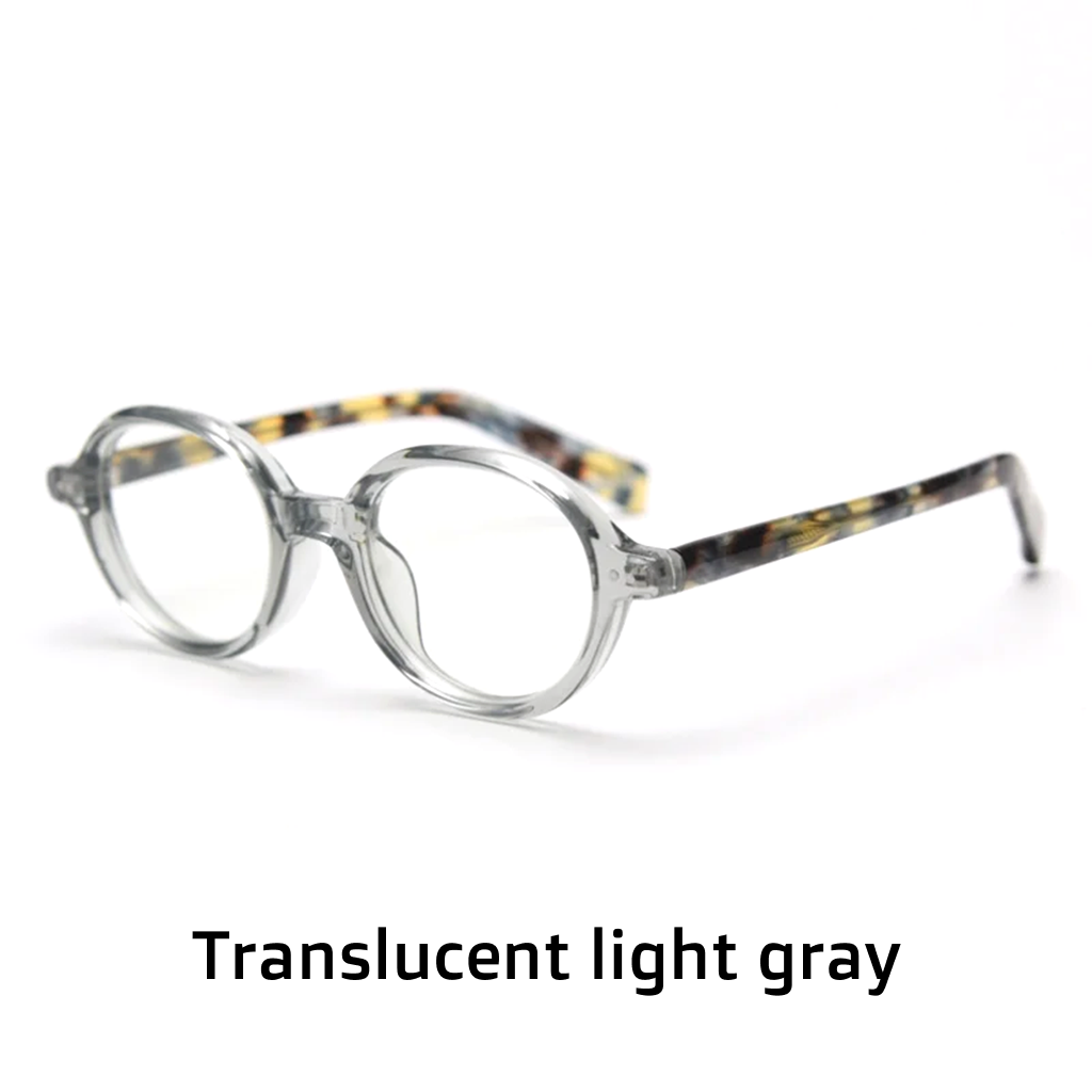 Retro Oval Prescription Eyeglasses – Single Vision & Progressive