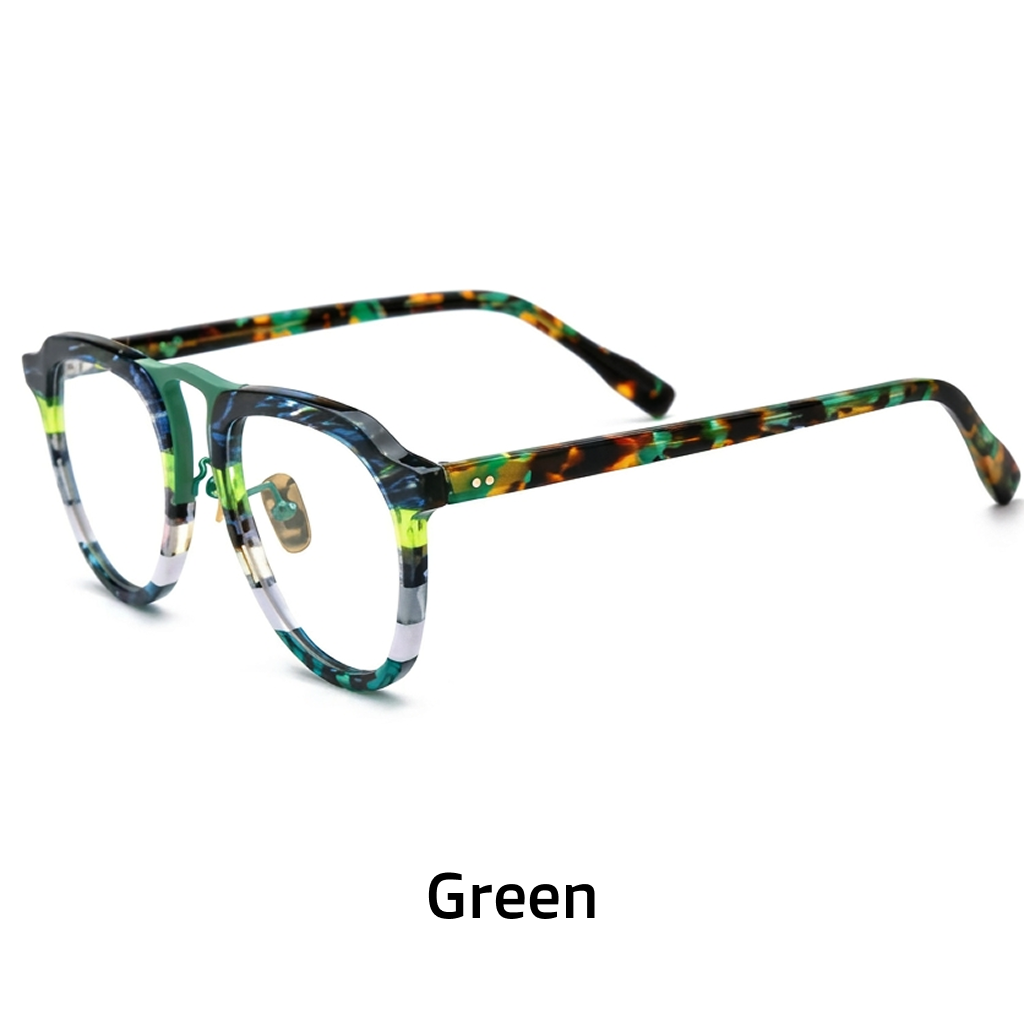 מסגרות למשקפיים של Acetate Aviator - אופטי לשני המינים
