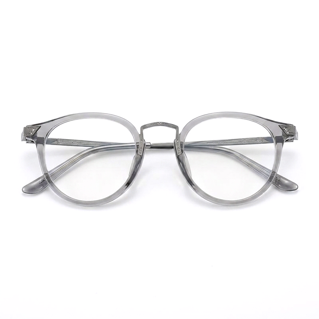 Acetate Oval Optical Frames – Unisex Hand-Carved Prescription Eyeglasses