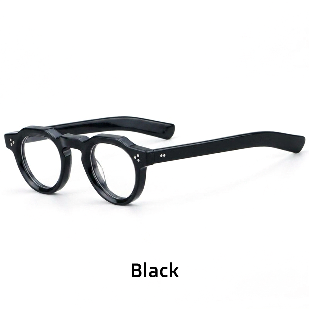 Ovales Retro-Brillengestell aus Acetat
