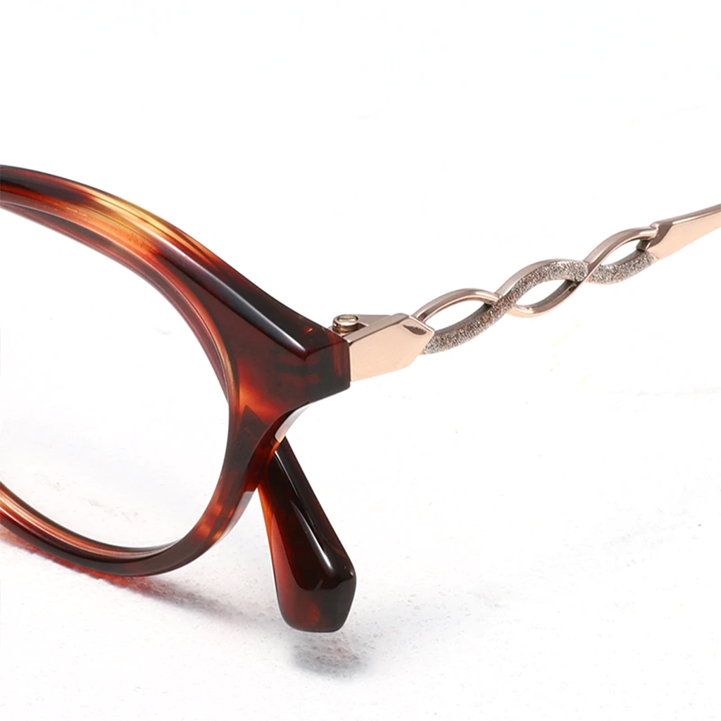 Acetate Oval Eyeglasses Frame