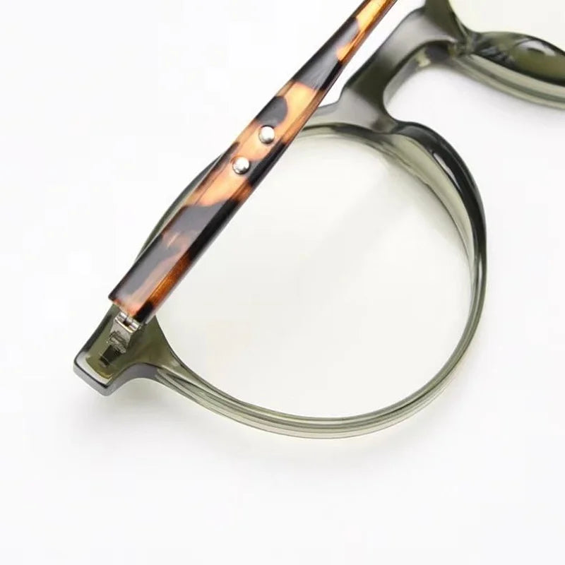 Retro Round Optical Eyeglass Frame - Ultra Light TR Unisex Prescription Glasses
