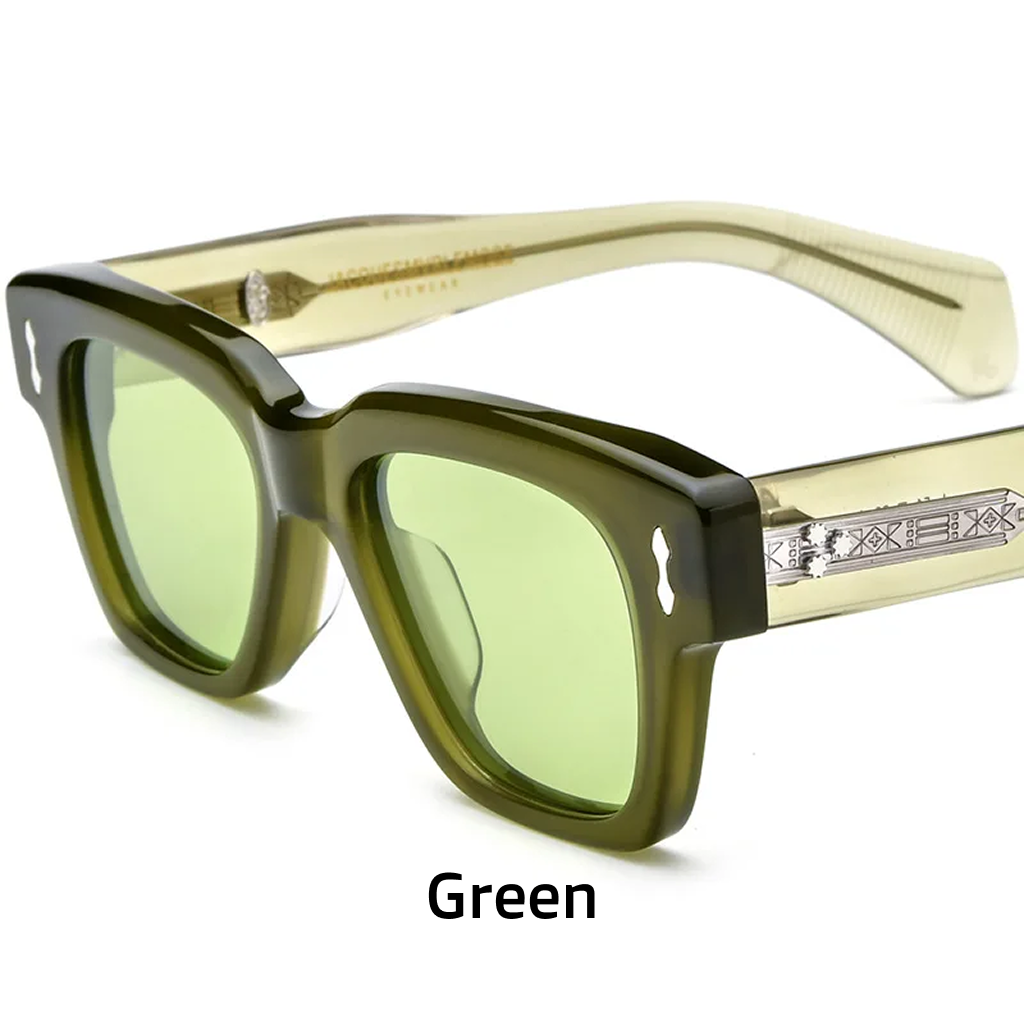 Rectangle Polarized Sunglasses – UV400 Acetate Frame