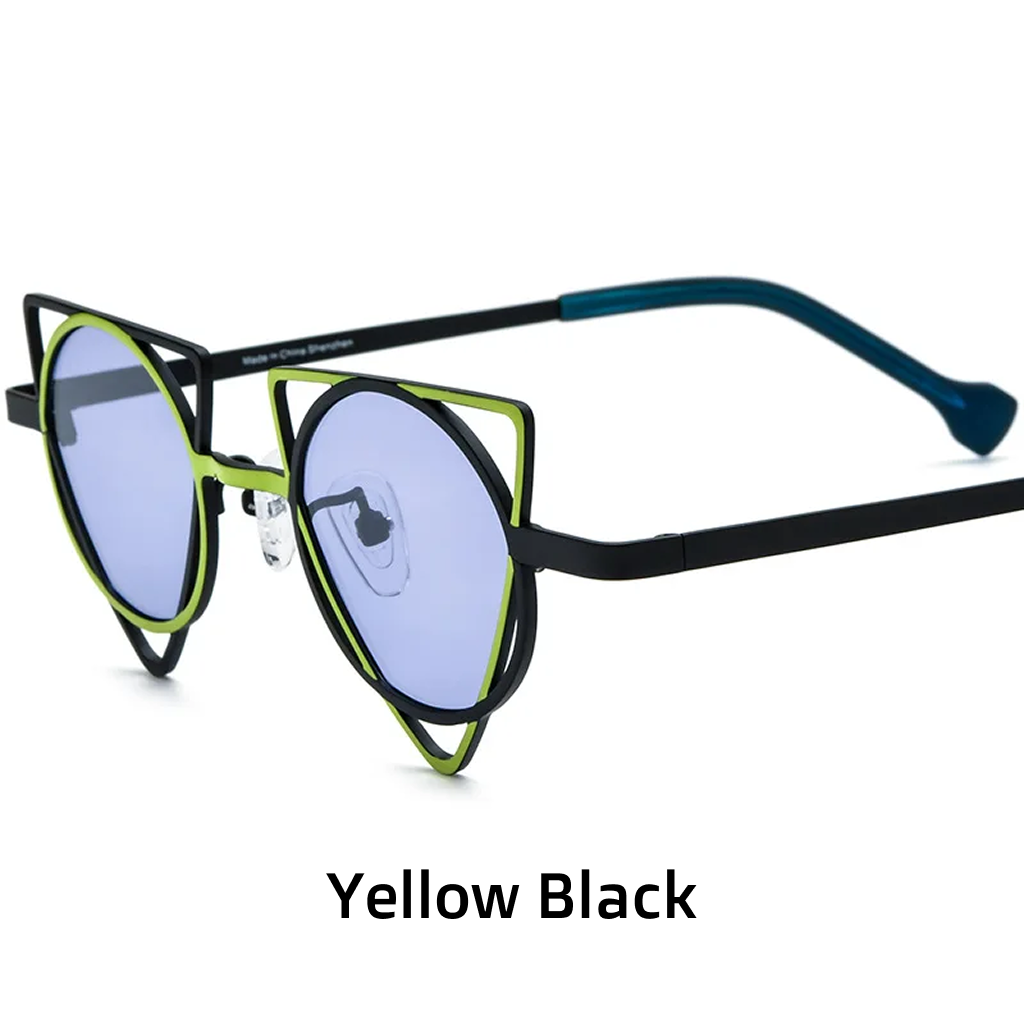 Women's Titanium Polarized Cat-Eye Sunglasses