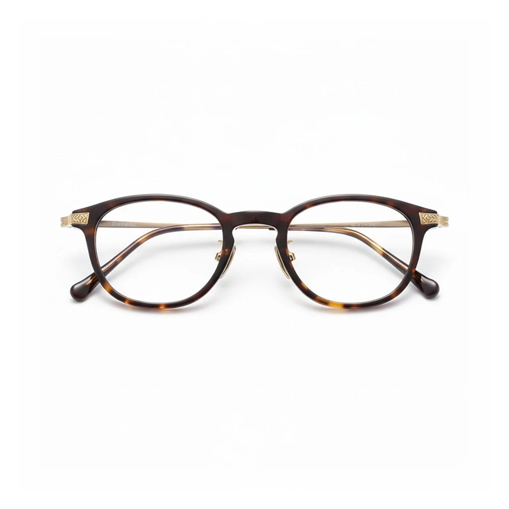 Retro Square Titanium Eyeglass Frame - Unisex Optical Prescription Frame N-401
