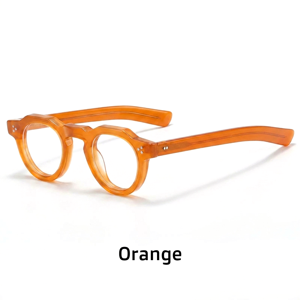 Ovales Retro-Brillengestell aus Acetat
