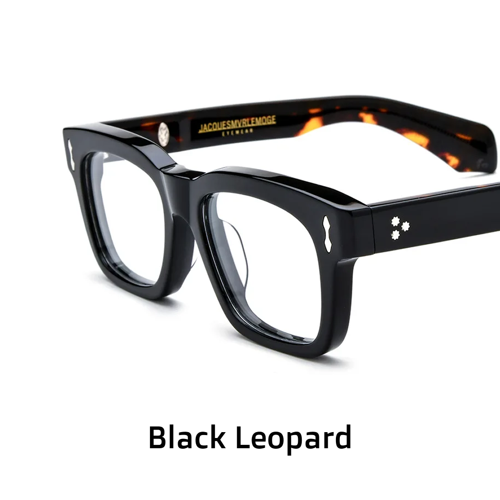 Acetate Vintage Square Optical Frames – Unisex Prescription Eyeglasses