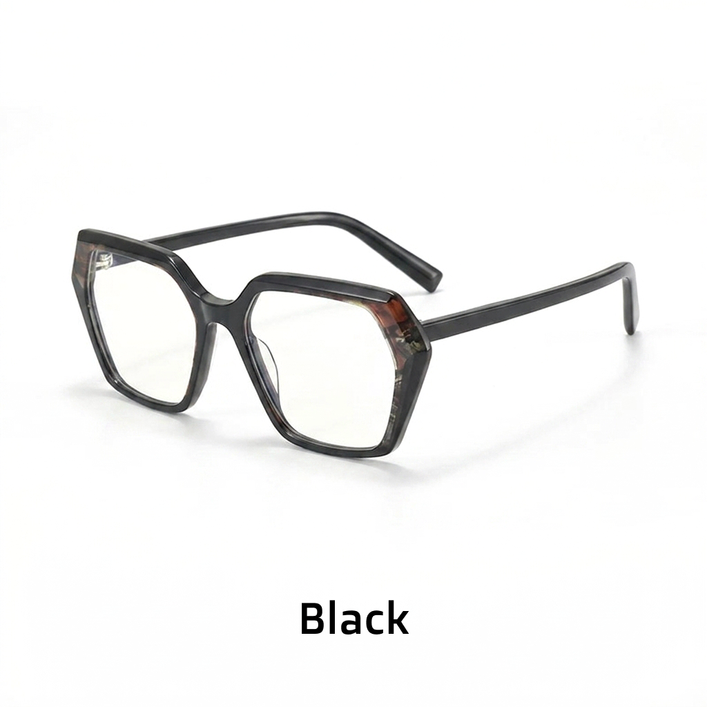Acetate Square Optical Frames – Retro Oversized Eyeglasses