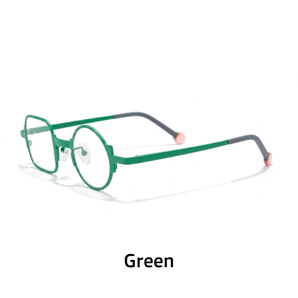 Titanium Round Optical Frames Colorful