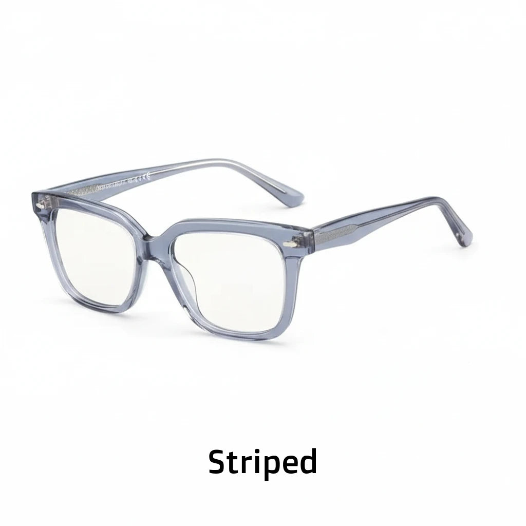 Retro Large Frame Unisex Eyeglasses - Model 88028