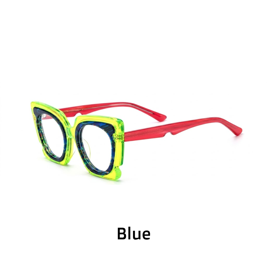 Acetate Cat Eye Glasses Frame – Retro Thick Frame Optical