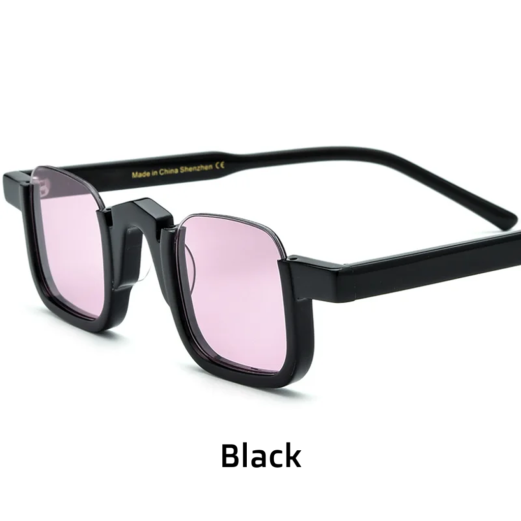 Rectangle Polarized Sunglasses – UV400 Acetate Frame