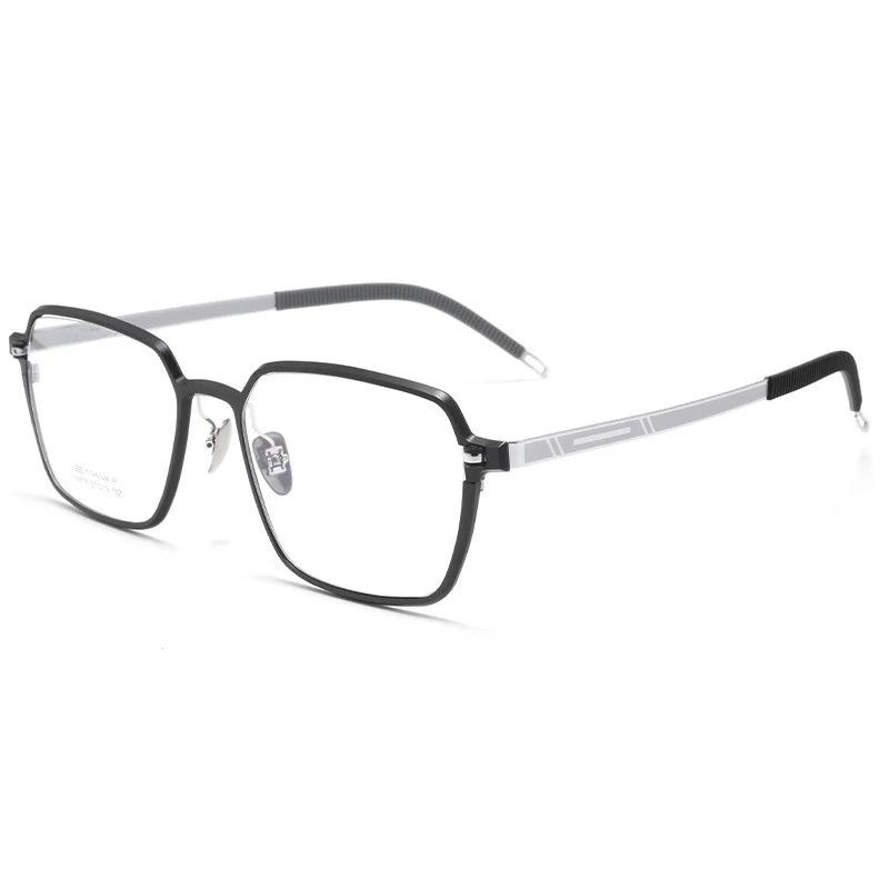 Lightweight Aluminum Magnesium Optical Prescription Eyeglasses - Polygonal Frame