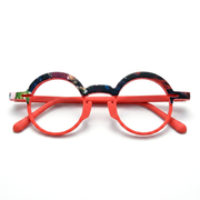 Runde Retro-Acetat-Brillenfassungen