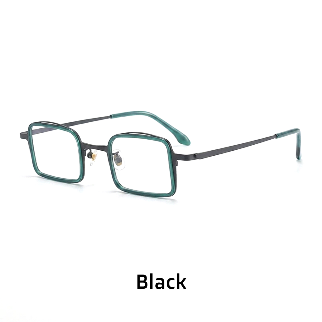 Retro-ultraleichte, modische, quadratische Brillengestelle, nischenfarben, personalisiert, trendig, für Menschen mit Kurzsichtigkeit. Optisches Glas