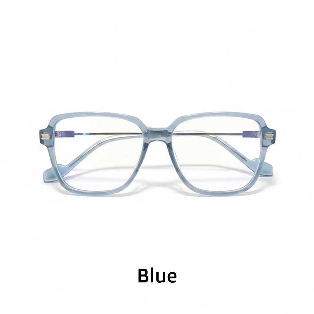 Titanium Polygonal Eyeglass Frame - Anti Blue Light Optical Glasses