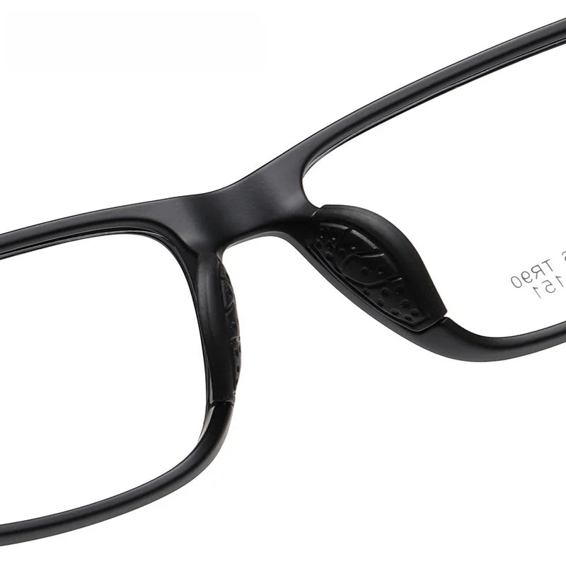Ultra Light TR90 Retro Square Eyeglass Frame - Optical Prescription