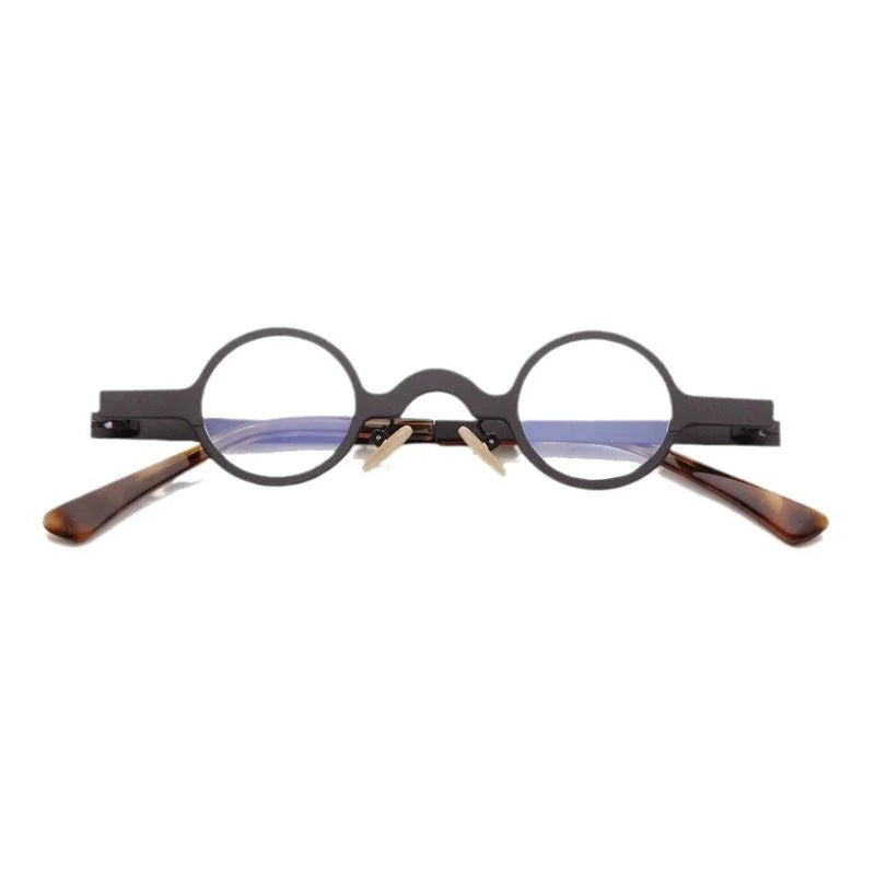 Vintage Round Metal Eyeglass Frame - Unisex Optical V5