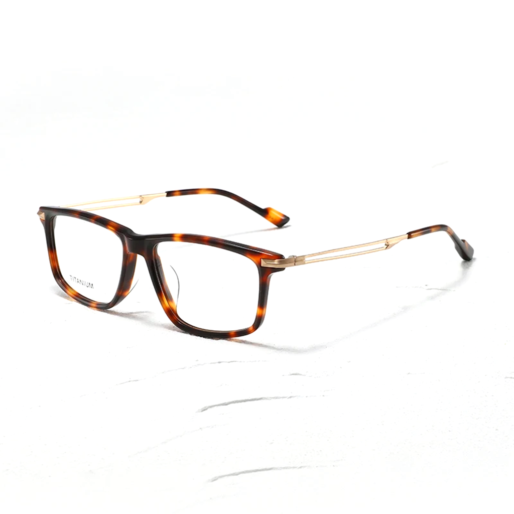 Optische Titanbrille mit schmalem Rahmen