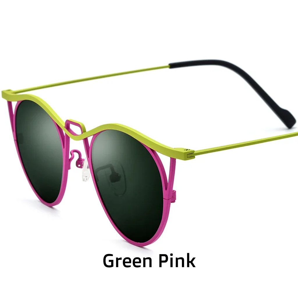 משקפי שמש Polarized Cat Eye – מסגרת טיטניום UV400
