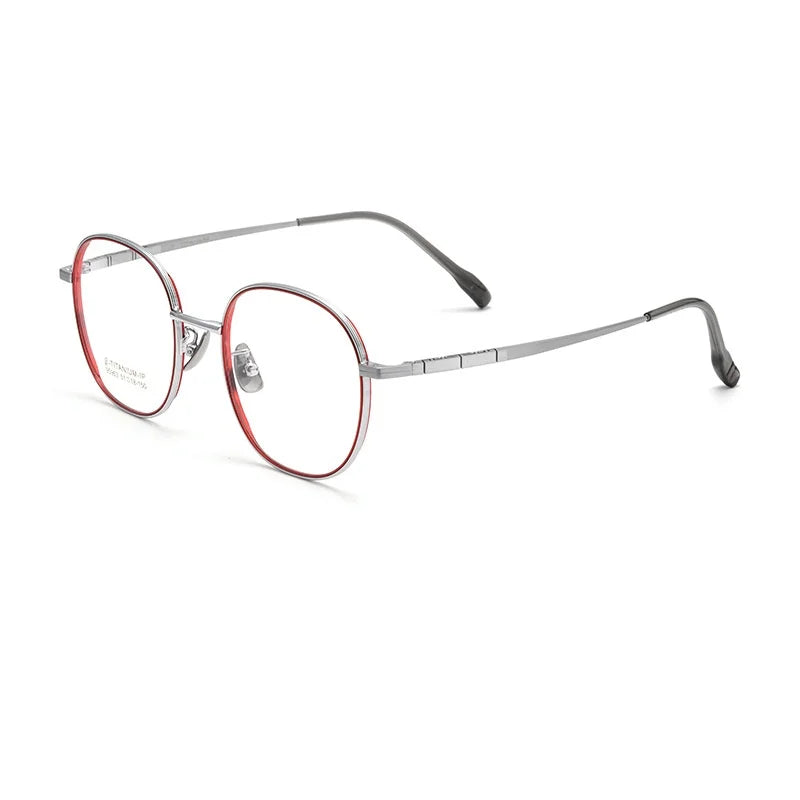 Retro Double Circle Titanium Eyeglass Frame - Unisex Optical Glasses