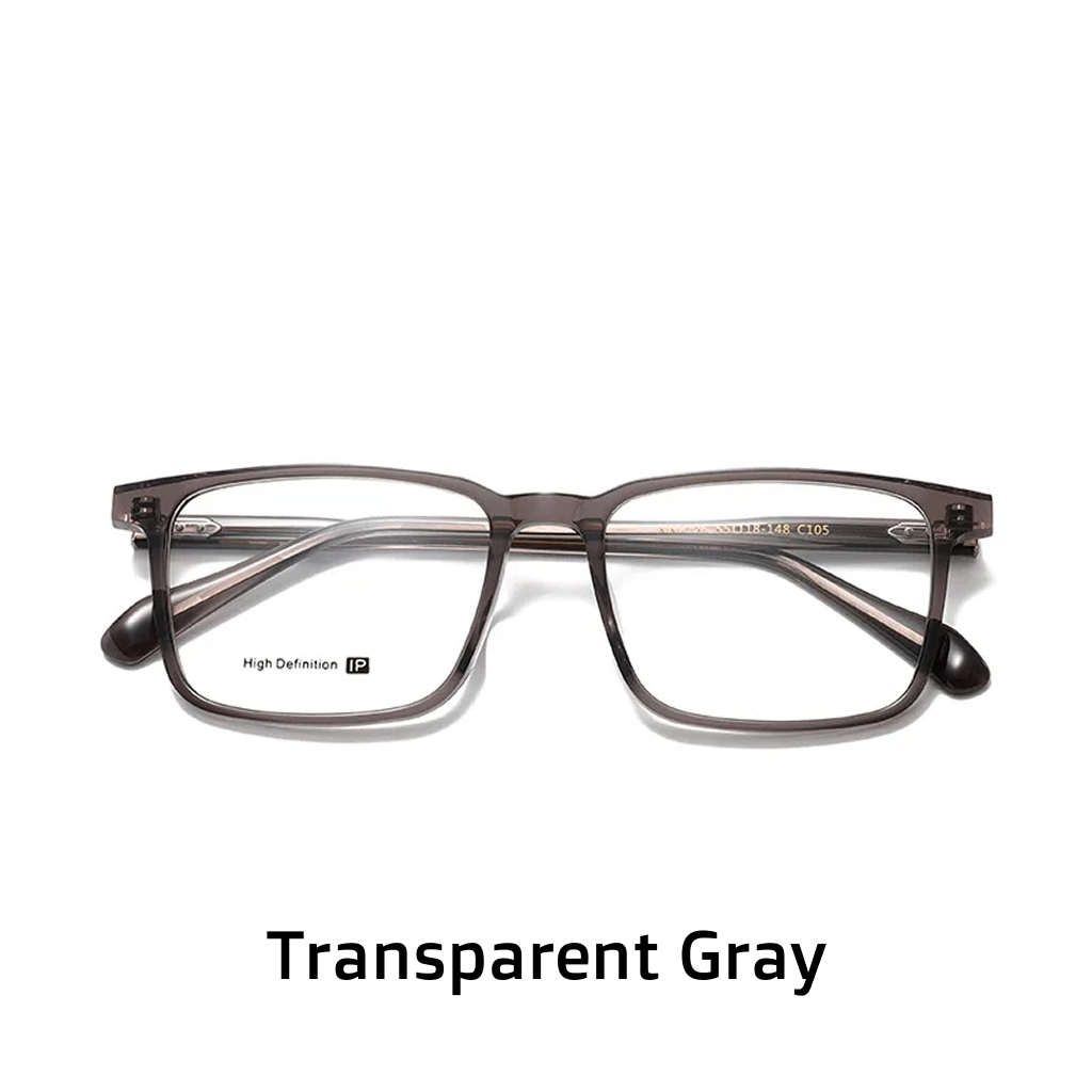 Montature per occhiali da vista quadrate in acetato - unisex