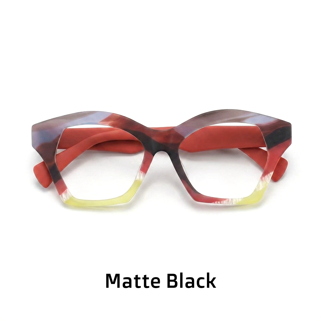 Cat Eye Square Acetate Optical Frames