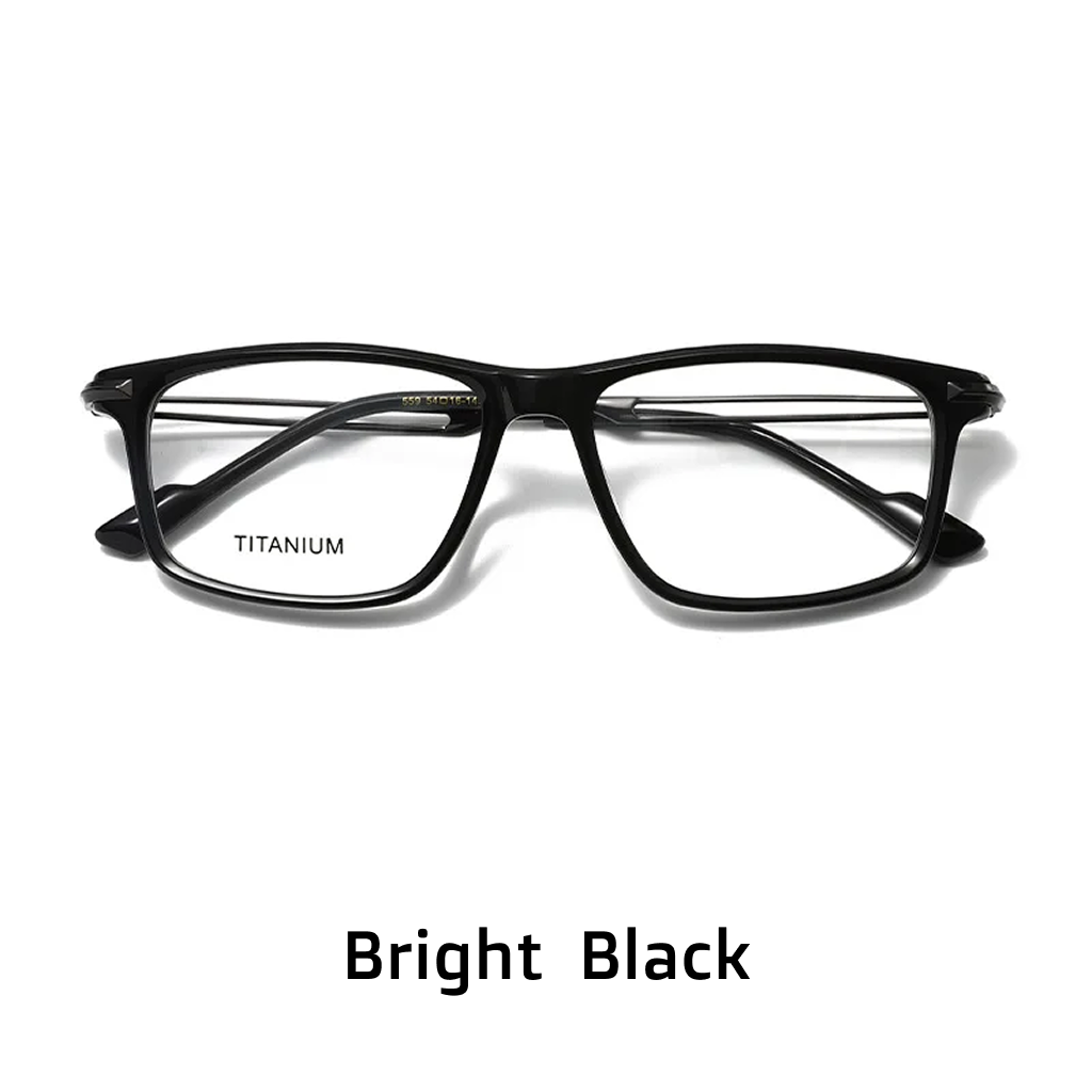 Optische Titanbrille mit schmalem Rahmen
