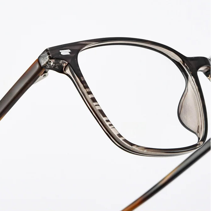 Square Metal Eyeglass Frames - Unisex Optical Prescription Glasses