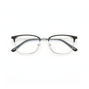 Retro Square Metal Eyeglasses Frame - Unisex Prescription Optical Glasses 9713