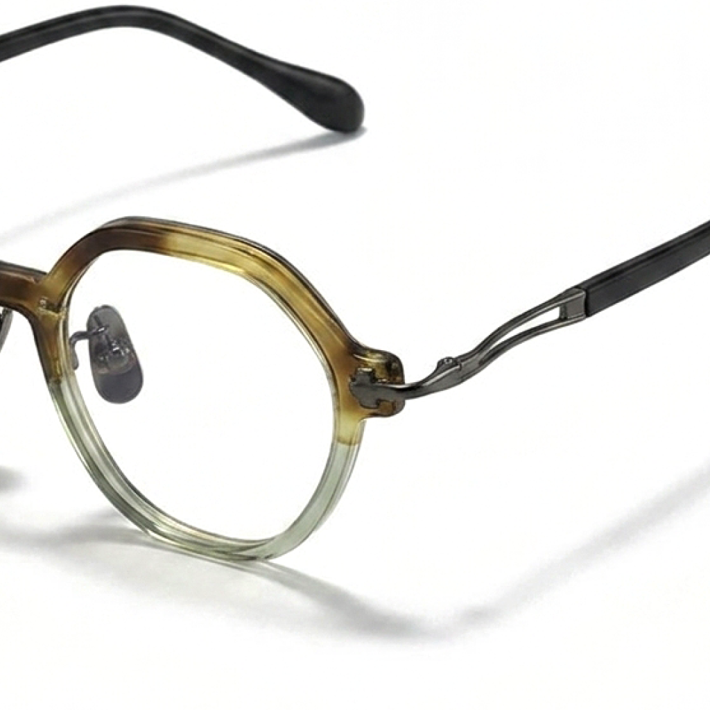 Acetate Square Optical Frames – Unisex Polygonal Eyeglasses